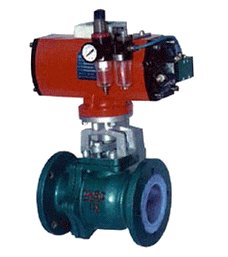 氣動襯(chèn)氟球閥 氣動襯氟球閥