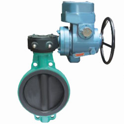 對夾式(shì)電動襯膠蝶閥 對夾式電動襯膠蝶閥