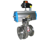 氣(qì)動雙作用法(fǎ)蘭球閥 氣動雙作用法蘭(lán)球閥