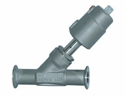 全不鏽鋼快裝氣動角座閥 全不鏽鋼快裝氣動角座閥(fá)