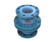 襯氟浮球式止回(huí)閥 襯氟浮球式止回閥