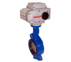 對夾式軟密封電動蝶閥 對夾式軟密(mì)封電動蝶閥