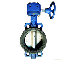 蝸輪對夾式襯膠蝶閥 蝸輪對夾(jiá)式襯膠蝶閥