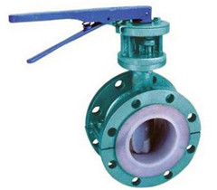 手柄法蘭式襯氟蝶閥 手(shǒu)柄法蘭式襯氟蝶閥