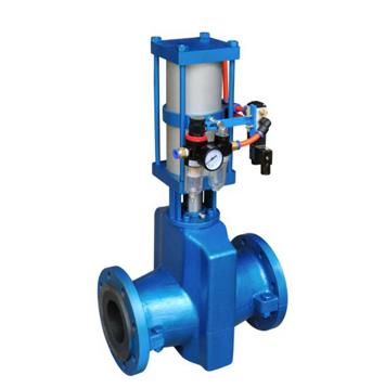 氣動氣缸式(薄膜)管夾閥 氣動氣(qì)缸式(薄膜)管夾閥