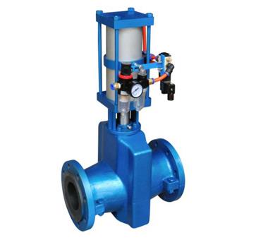 氣缸式裸式管夾(jiá)閥 氣缸式裸式管夾閥