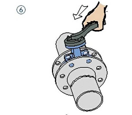 蝶閥安裝示意圖6 蝶閥安裝示意圖6