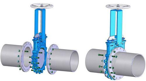 閥(fá)門與管道法連接示意圖 閥門與管道法連接(jiē)示意圖