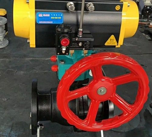 氣動帶手動球閥(fá) 氣動(dòng)帶手動球(qiú)閥