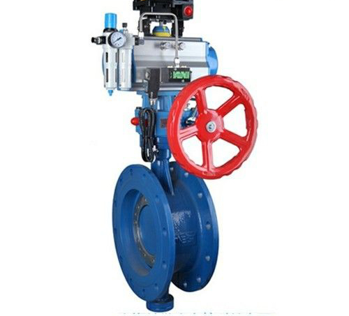 氣(qì)動帶(dài)手動蝶閥 氣(qì)動帶手動蝶閥