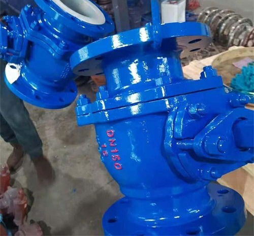 法蘭襯氟放料(liào)球(qiú)閥 法蘭襯氟放料球閥