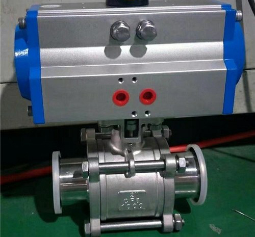 氣動衛(wèi)生(shēng)級三片式球閥 氣動衛生級三片式球閥