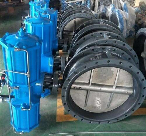 攪拌站氣動雙法蘭水泥蝶(dié)閥 攪拌站氣動雙法蘭水泥蝶閥