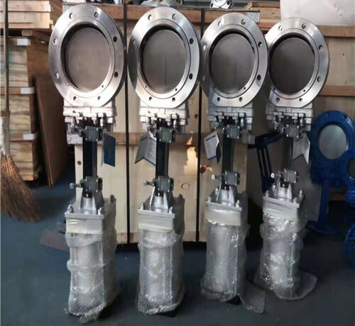 氣(qì)動帶手動刀閘閥 氣動帶手動刀閘閥