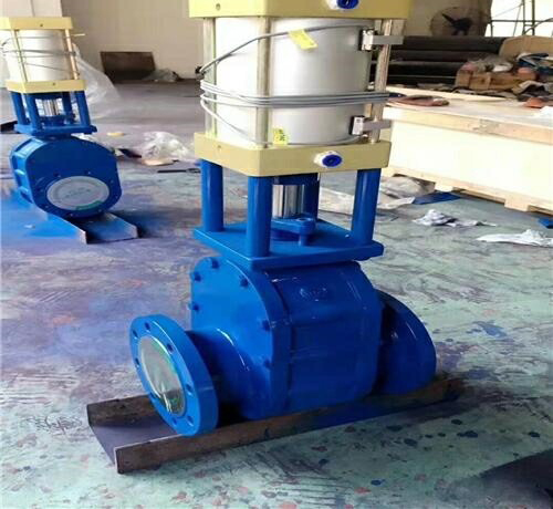 氣動陶瓷雙閘板閥 氣動陶瓷雙閘板閥