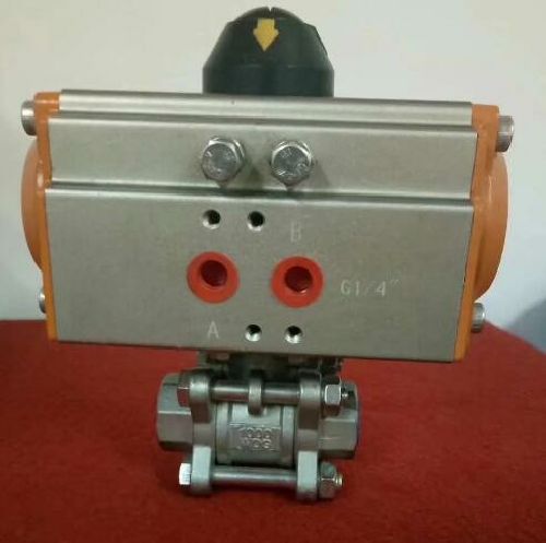 不鏽鋼氣動螺紋球閥(fá) 不鏽鋼氣動螺紋球閥