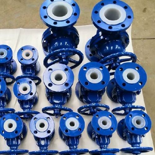 手(shǒu)動法蘭襯氟隔膜閥 手動法蘭襯氟隔膜閥