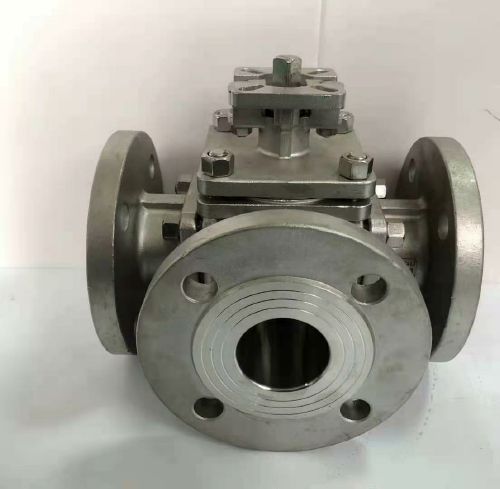 2205雙相鋼高平台(tái)三通(tōng)球閥 2205雙相鋼高平台三通球閥